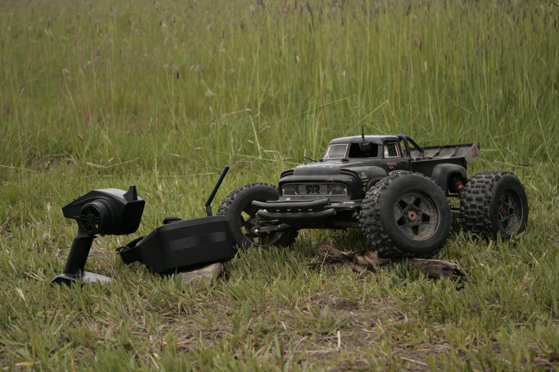 Actual RC off-road truck and radio controller
